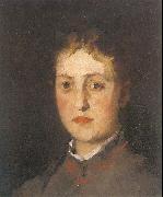 Leibl, Wilhelm Portrait of Lina Kirchdorffer oil on canvas